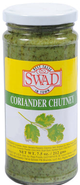 Swad Coriander Chutney 7.5 Oz - 212 Gms